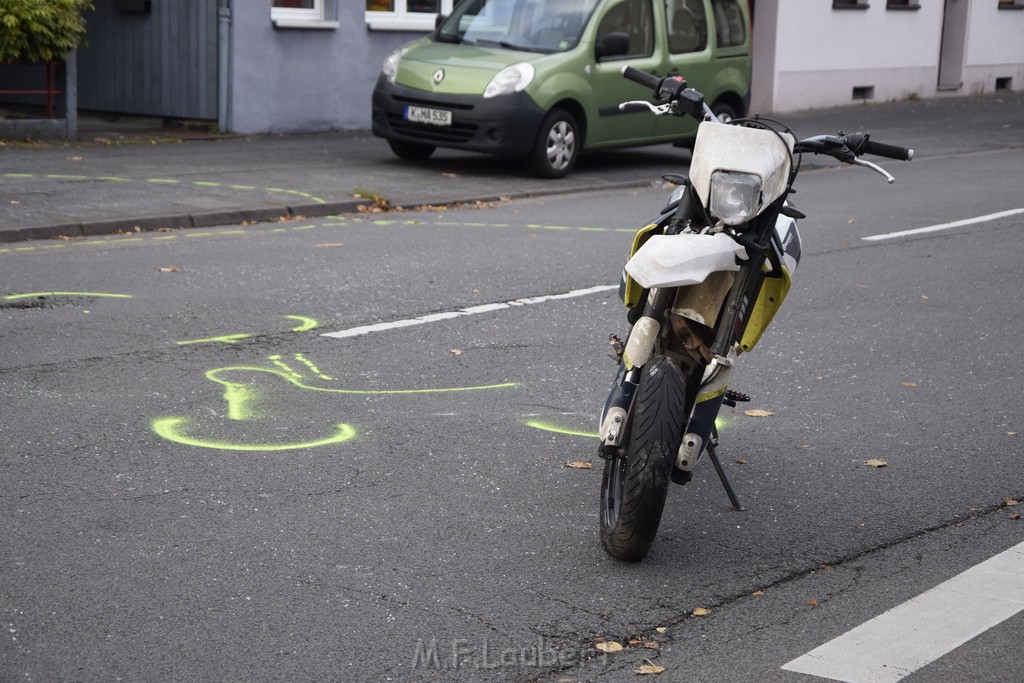 VU Krad PKW Koeln Duennwald Berlinerstr P112.JPG - Miklos Laubert